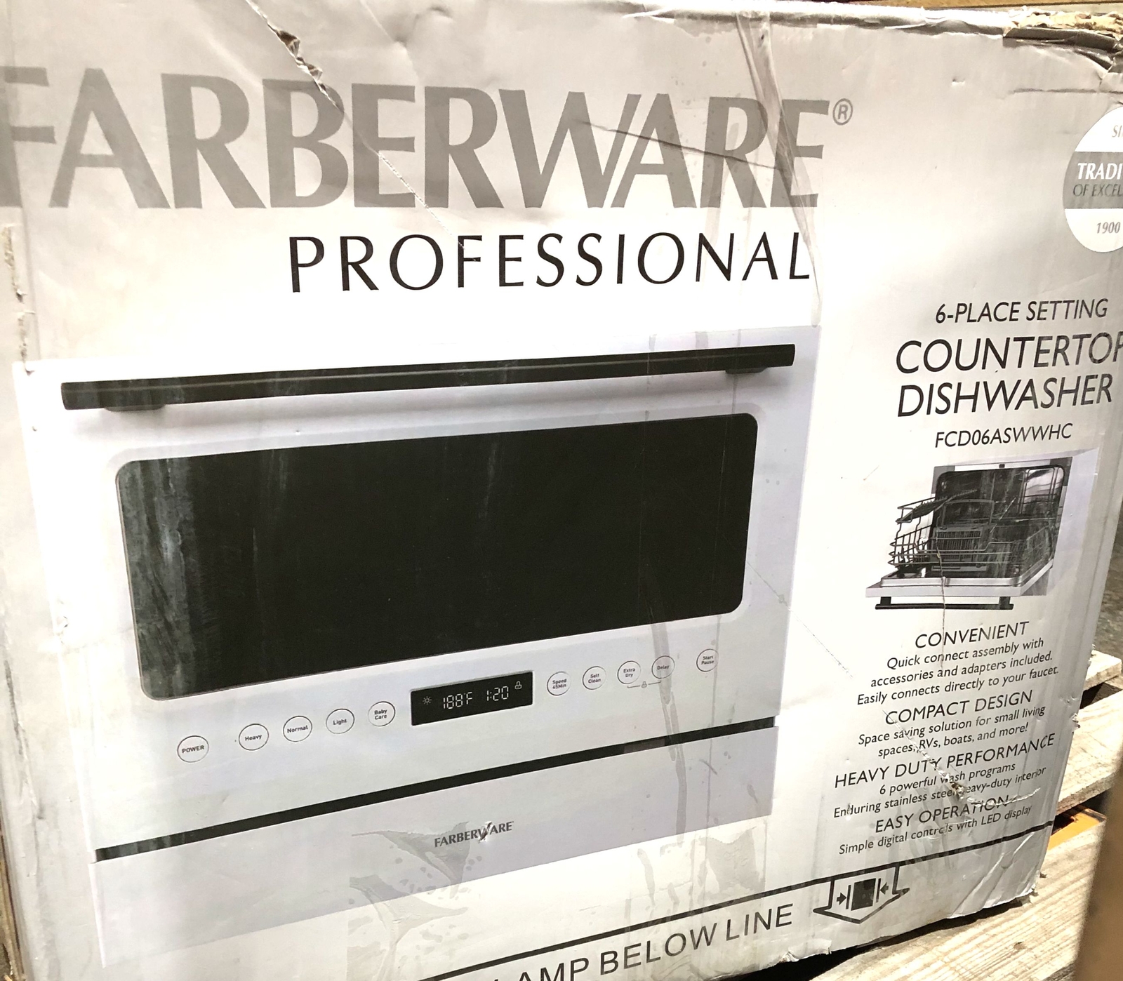 Farberware+FCD06ASWWHC+Countertop+Dishwasher++Silver for sale online eBay