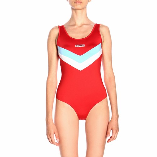 BODY DONNA ROSSO A STRISCE AZZURRO E BIANCO MARCA LEVI'S TAGLIA M | eBay