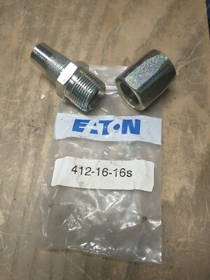 EATON AEROQUIP 412-16-16s Reusable Hydraulic Hose Fitting 1''-11-1/2 (M)NPTF