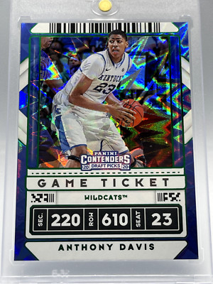 2020-21 Contenders DP Variations Game Ticket Green Explosion #7 Anthony Davis sp