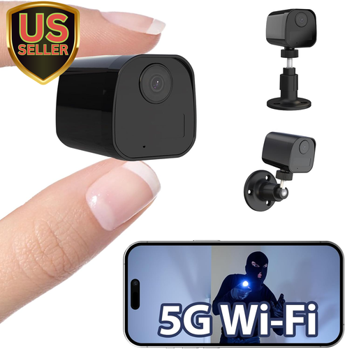 Mini Wireless Security Camera for Home, 5G Wifi Small Indoor Camera, Portable...