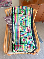 VINTAGE BAAR  BEARDS Colorful Silk Scarf Made In Japan 40" x 16"