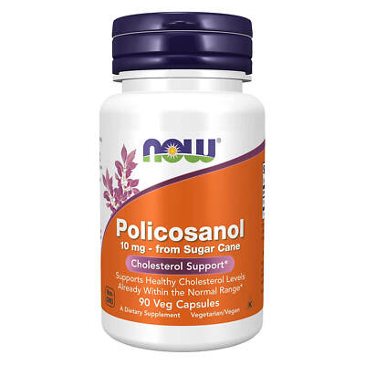 NOW FOODS Policosanol 10 mg 90 Veg Capsules