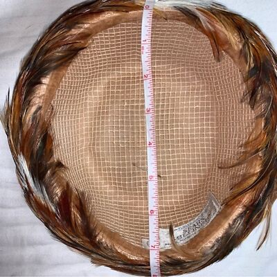 Vintage Feather 30s Fedora Panama Sun Hat Sears Milliner 