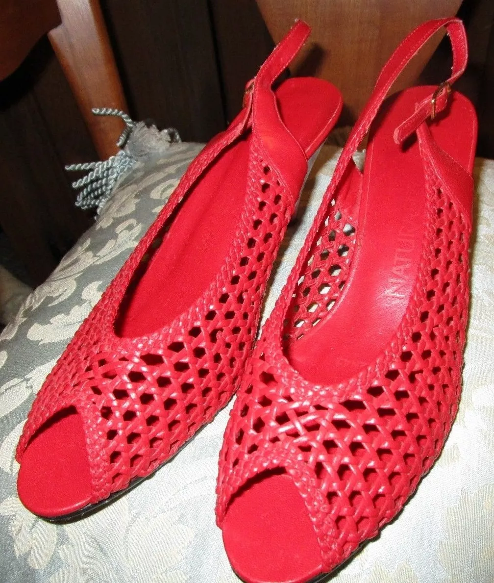 Naturalizer red heels sale