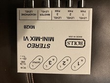 Rolls mx28 3 channel stereo mini mixer