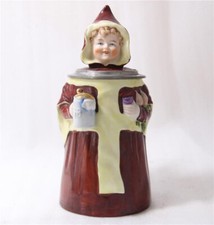 Antique German Porcelain Character Beer Stein Munich Child by E. Bohne c.1900