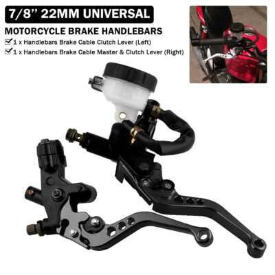 Universal Für 7/8'' 22mm Bremshebel Kupplungshebel Motorrad Bremspumpe Zylinder
