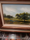 PAINTING Bayou Landscape with Live Oak and lillies — photo 2