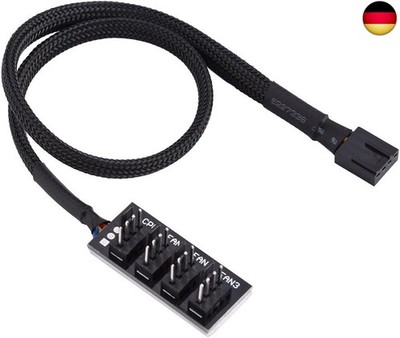 4 Pin PWM Fan Hub, Power Multi Splitter, Connector Cable Adapter, CPU Fan Splitt