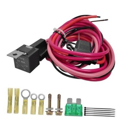 Electric Fuel Pump Relay Kit, 40A Waterproof Relay Fuel Pump Wiring Harness
