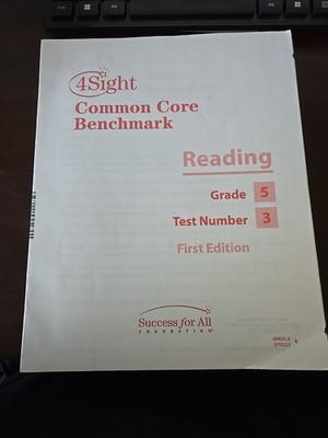 Grade 5 Reading Common Core Benchmark Test by 4Sight, Test Practice, Lot of 24