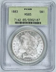 1883 P $1 Morgan Silver Dollar PCGS MS65 OGH Original Green Holder