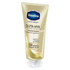 Vaseline Gluta Hya Serum Healthy Bright Burst UV Lotion Flawless Glow 300 ml x4