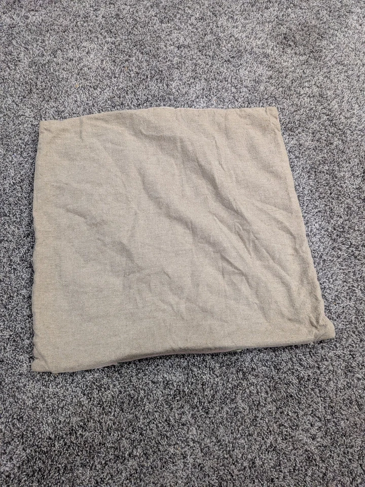 Hand Embroidery Canvas Pillow Case Floral Sewn Hand Made 18" x 18 - Image 4 of 4