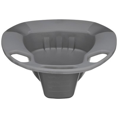 McKesson Stackable Bedpan 15'' Graphite 250 lbs Weight Capacity 1 Each 56-80245