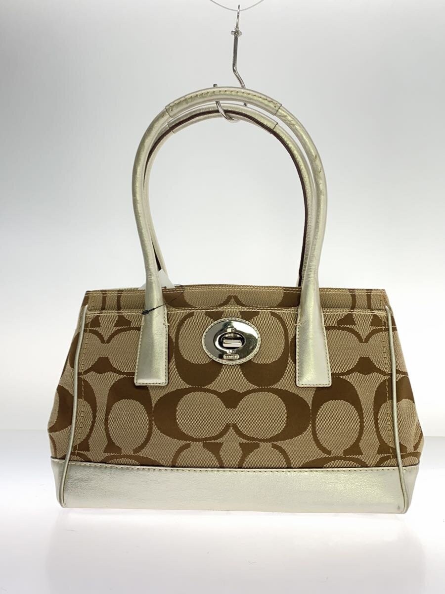COACH Signature Canvas Crossbody Handbag BEG Style-image