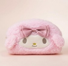 Cute Pink Plush Pencil Case  My Melody Style  Zipper Pouch  Kawaii Stationery