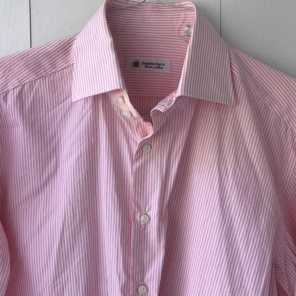 Camisa Domenico Vacca Hecha a Mano 16 Italia Foto 2 de 4