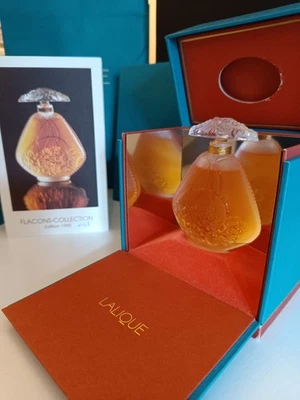 FLACON COLLECTION CRISTAL LALIQUE EDITION 1995 LE JASMIN n43/~1000 neuf scellé - Photo 1/4