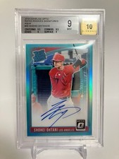 2018 Panini Donruss Optic Rated Rookie auto autograph Shohei Ohtani RC /35 BGS 9