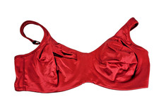Vintage Victoria's Secret Second Skin Satin Red Bra Underwire 38C