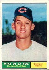 Mike de la Hoz 1961 Topps #191 Rookie Cleveland Indians