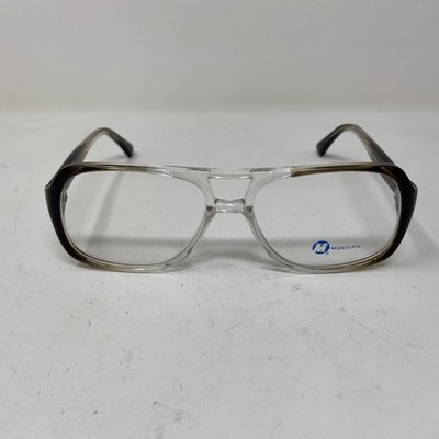 MODERN EYEWEAR NATE GREY BROWN FADE 56-20-145 EYEGLASSES ZH16