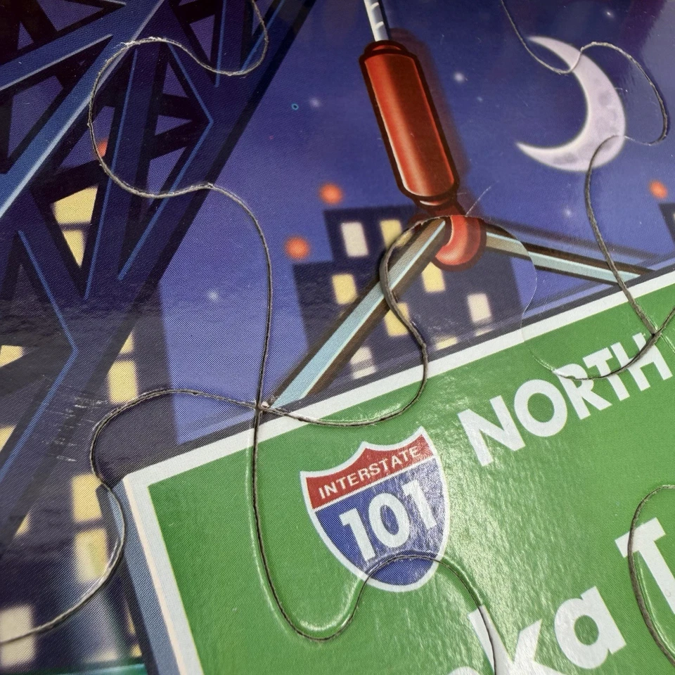 2002 TONKA CRANE TRUCK, HASBRO 24 Piece Jigsaw PUZZLE, #49294-3, COMPLETE (P6) - Image 3 of 4