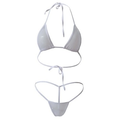 Frauen Sexy Micro Tanga G-String Brasilianischer Mini Top BH Bottom Bikini Sw-ym