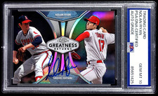 SHOHEI OHTANI-NOLAN RYAN SIGNED 2019 TOPPS CHROME GREATNESS RETURNS (Auto PSA 10