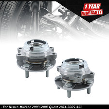 2Pcs For Nissan Murano 2003-2007 Quest 2004-2009 3.5L Front Wheel Hub Bearings