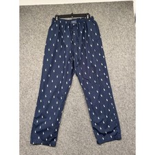 Polo Ralph Lauren Mens Navy Blue All Over Pony Print Pajama Pants Size M