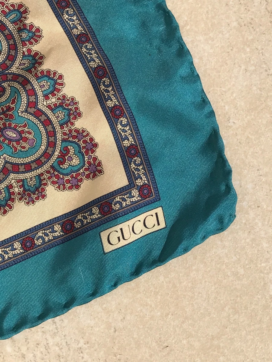Foulard en soe vntage MANTERO V mprmé bjou baroque - Etsy France