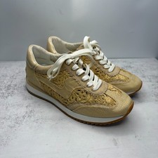 Dolce Vita B.Ntcd Macrame Raffia Sneakers 7.5 Light Natural Bohemian Chic NWOB