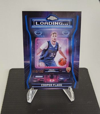 TOPPS 2025-26 CHROME LOADING... COOPER FLAGG RC #LD-11 BLUE REFRACTOR /150
