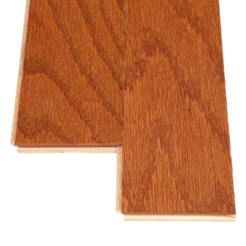 Bruce Hardwood Floor 3/8 in T x 3 in W x Varying Length Oak (31.5 sq. ft./case)