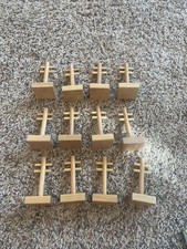 Lot of 12 Wooden Train Telephone Poles Kids Accessory