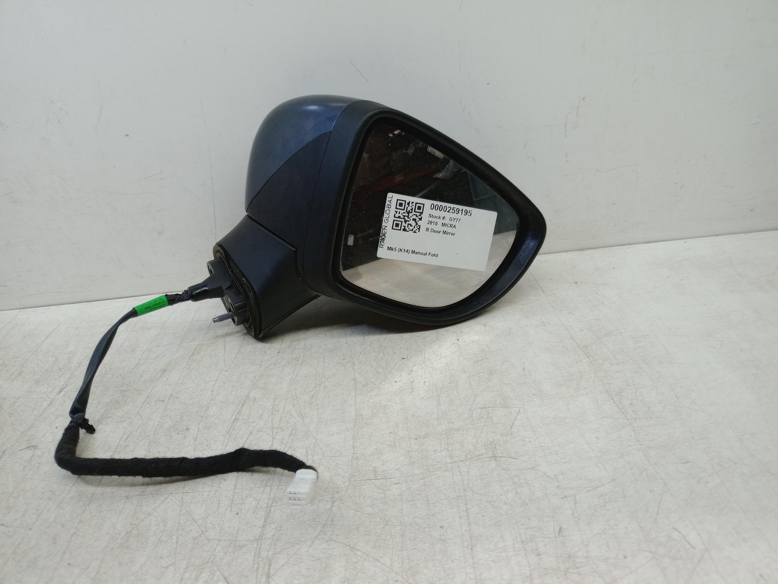 Nissan Micra Right Door Mirror Titanium Grey KPN 963015FA0B K14 2016-2022