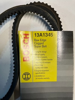 Bosch 13A1345 Raw Edge Cogged Super V-Belt Fan Drive NOS Holden Commodore