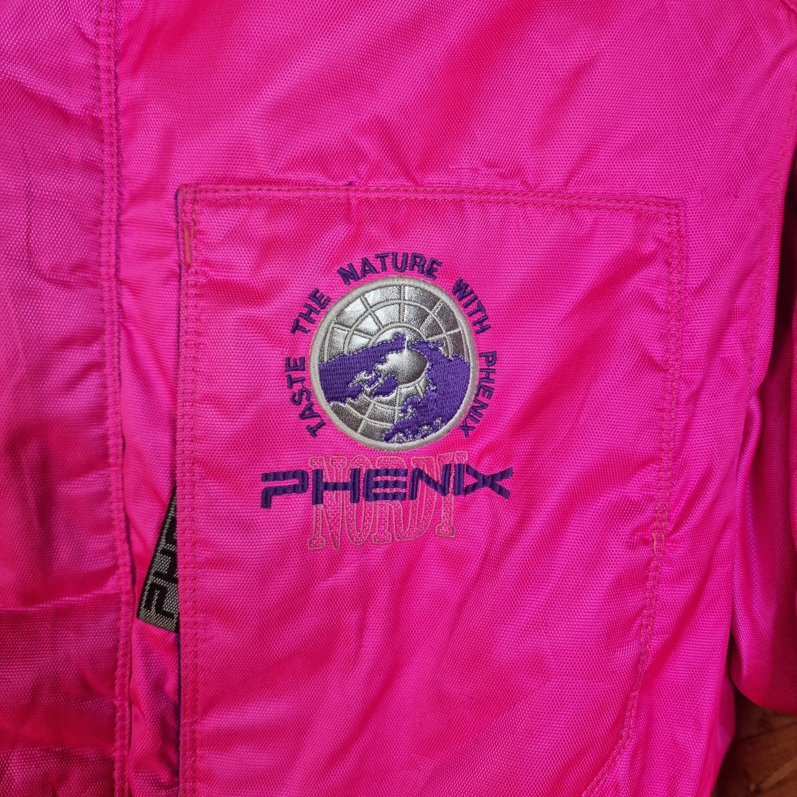 Phenix Nordi Japan Vintage 90s Bright Pink Ski Jacket L XL Unisex Zip In Fleece image 3