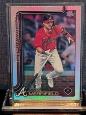 2025 Topps Series 2 #429 Whit Merrifield Rainbow Foil Atlanta Braves