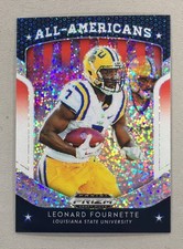 Leonard Fournette 2019 Panini Prizm Draft Picks All American White Sparkle /15