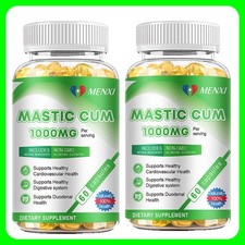 Natural Mastic Gum 1000mg Non GMO/Gluten Free Support Digestive Health 120 Caps