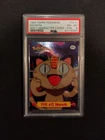 PSA 8 Meowth Character Card Foil 1999 Topps Pokemon