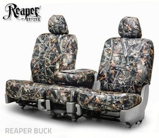 Reaper Buck Canvas Camo Front Rear Seat Covers For 2019-2023 Ford Ranger Crew
