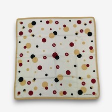 Vintage Burberry Handkerchief Luxury Scarf Dots Neckerchief Pocket Square 19x19