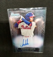 YHOSWAR GARCIA 2022 Bowman Sterling Philadelphia Phillies RC Auto #PA-YG
