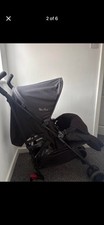 Silver Cross Pop Stroller Set Black With Rain Cover Carry Bag Parasol Footmuff