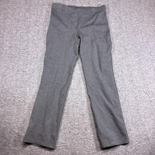 Quince Ultra-Stretch Ponte Straight Leg Pants Women Medium Gray Belt Loops